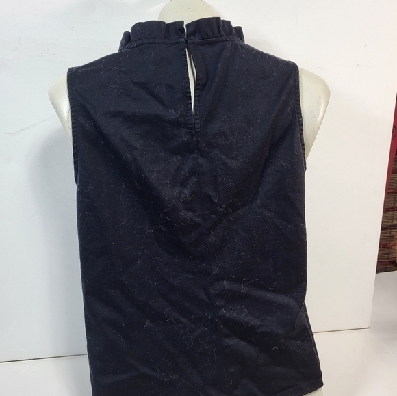 Ann Taylor Black Sleeveless Blouse - Picture 3 of 5